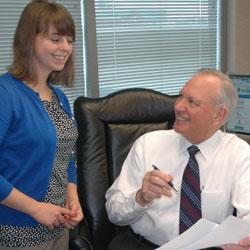 Jay Moskowitz, right, and Genevieve Ray Lyons of Health Sciences South Carolina
