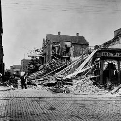 The Charleston area suffered widespread damage from an earthquake in 1886.