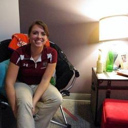 Senior Katie Fisenne has wanted to be an athletic trainer since she was first introduced to the profession when she started helping a trainer as a high school sophomore.  