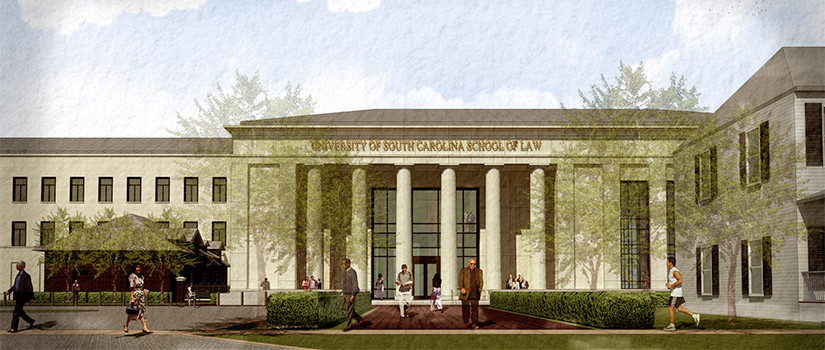 School of Law exterior rendering