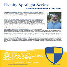 Faculty Spotlight, Patrick Lawrence