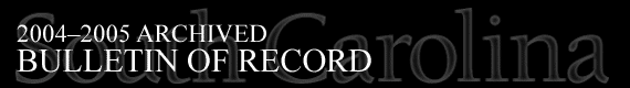 2004-2005 Archived Bulletin of Record