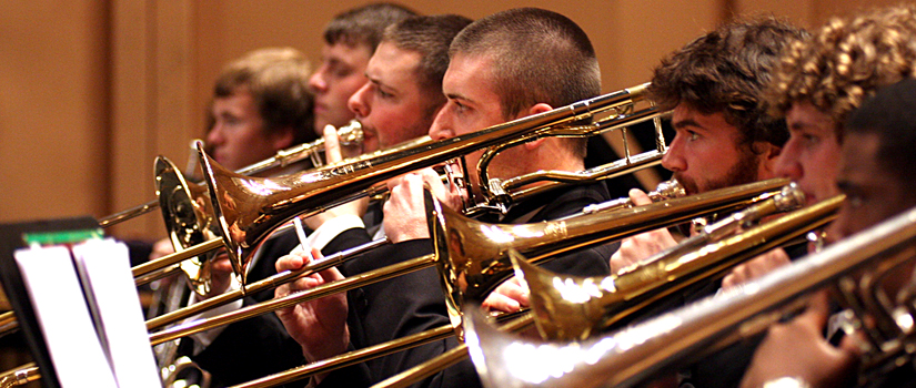 USC Wind Ensemble trombone students