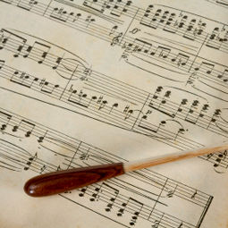 Conducting Score Closeup