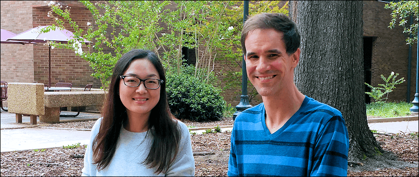 Assistant Professor Qiandi Liu and Associate Professor Michael Dowdy