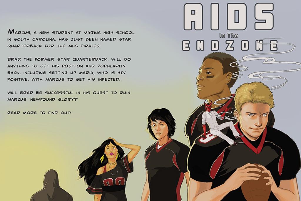 Graphic Novel of "Aids in the End Zone".