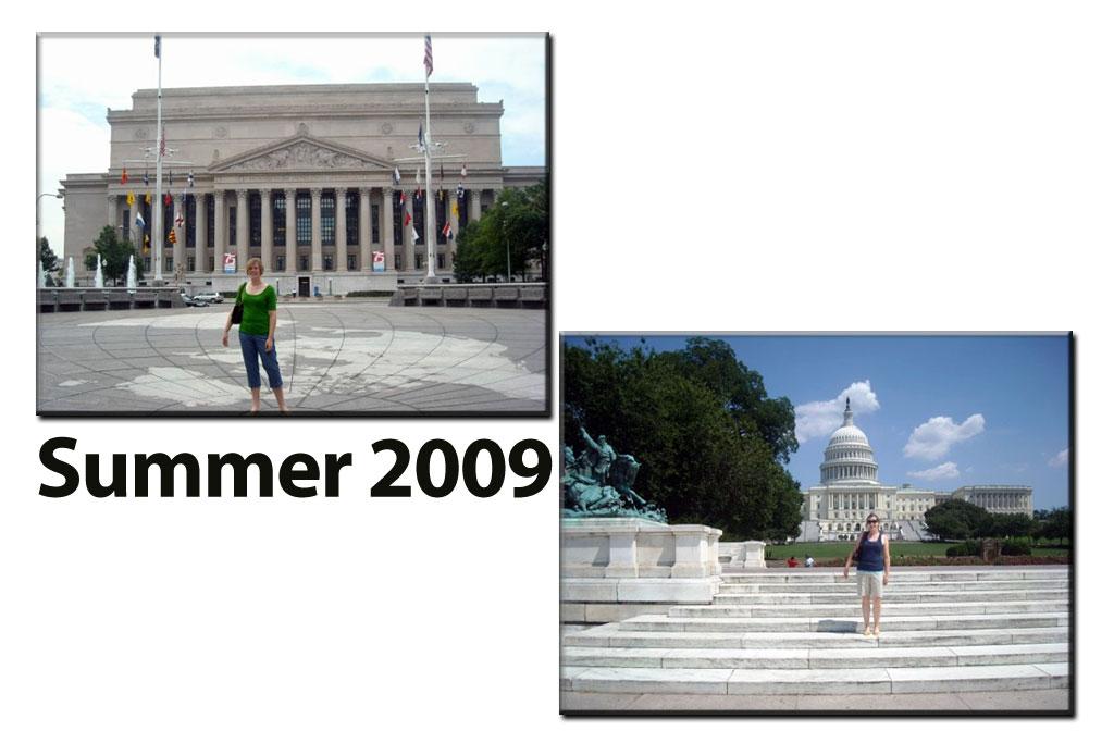 Emily Avery's first trip to the Library of Congress was in 2009 while she was working on her honors thesis.  While in Washington, she also visited the Capitol and the National Archives