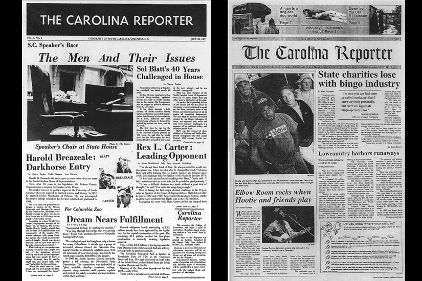 two issues of Carolina Reporters