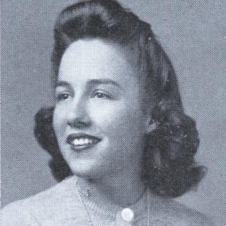 Sarah Graydon McCrory in her 1944 yearbook photo.