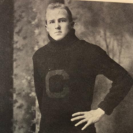 Clint Graydon, Sarah's father graduated from the law program in 1913. Here he is pictured in his Carolina Gamecocks football uniform.