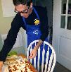 Ben Spag preparing Italian at studio party...bon appetit