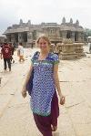 In Hampi at the UNESCO World Heritage Site