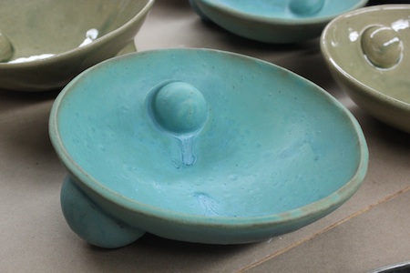 turquoise platter by VIrginia Scotchie