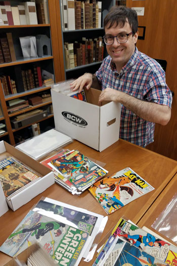 comic book curator David Shay