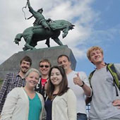 UofSC students studying abroad in Ufa, Bashkortostan