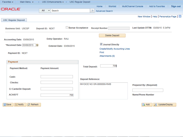 Screen image of this step
