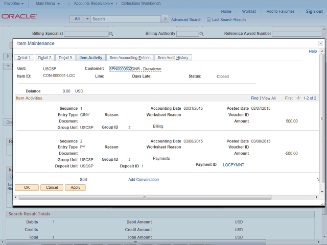 Screen image of this step