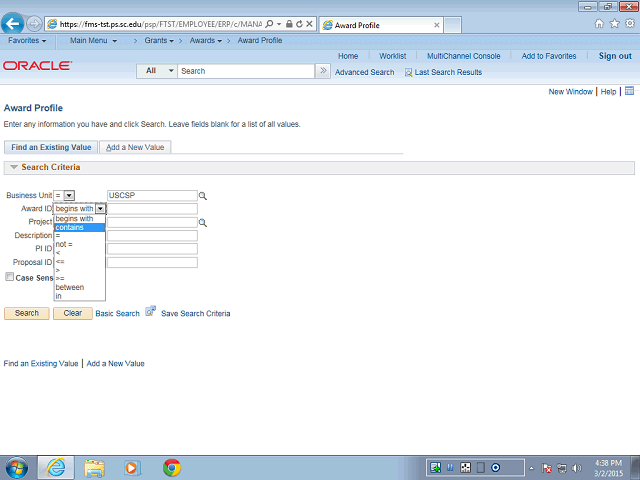 Screen image of this step