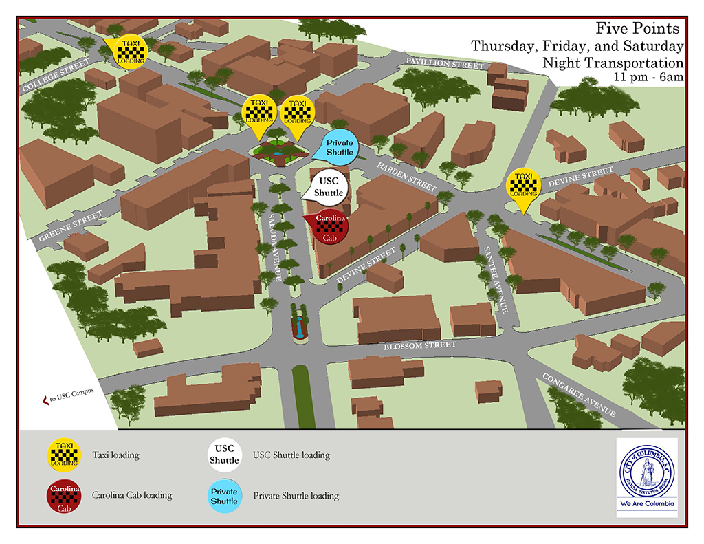 28 South Carolina Universities Map - Maps Online For You