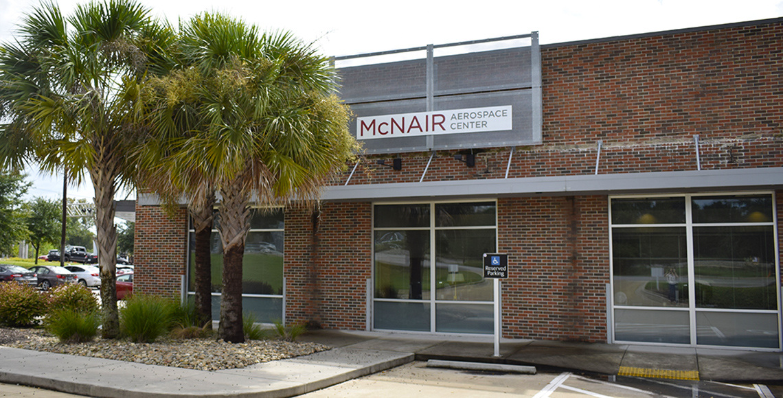 Front of the McNair Center building