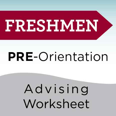 Complete pre-orientation worksheet