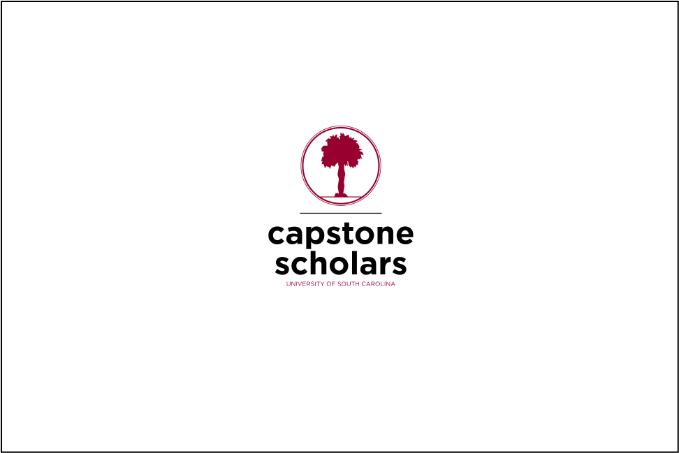 Capstone scholars logo on white background, with play button overlay