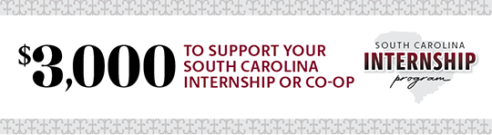image promotes a $3,000 stipend for SC internships and co-ops through the South Carolina Internship Program