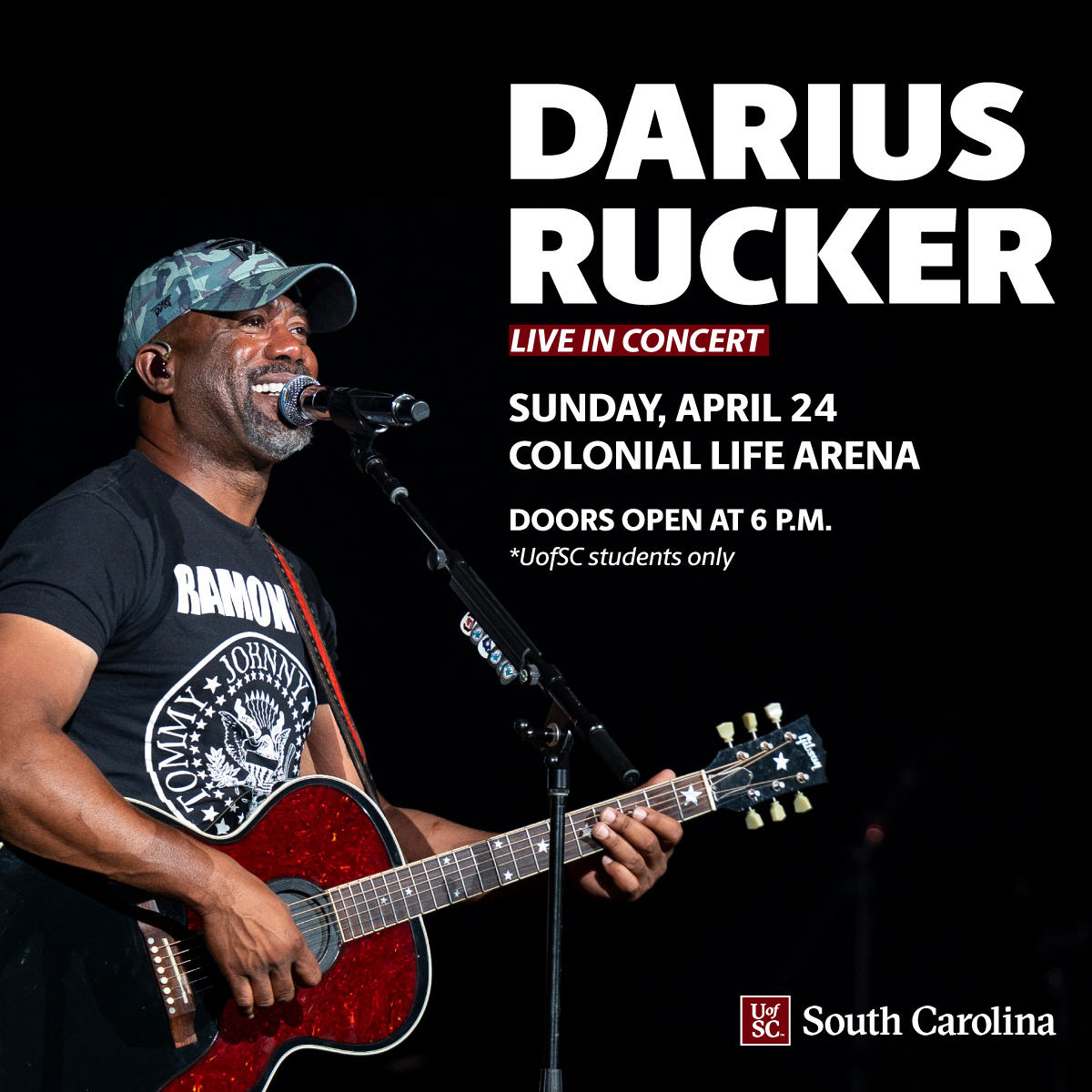 Darius Rucker concert social promo graphic
