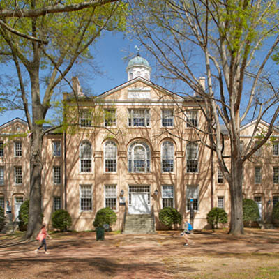 Exterior of campus building on a sunny day.
