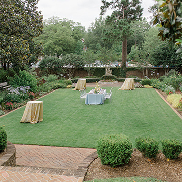 gardens behind Barringer House