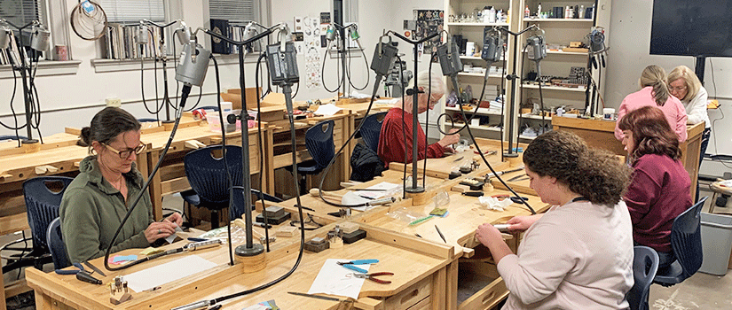 Jewelry making course at the University of South Carolina