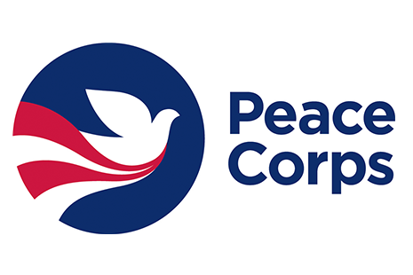 peace corps- red, white, and blue logo