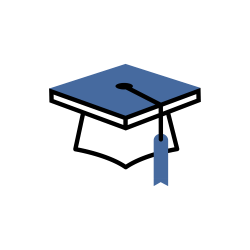 Graduation Cap with Tassel Icon