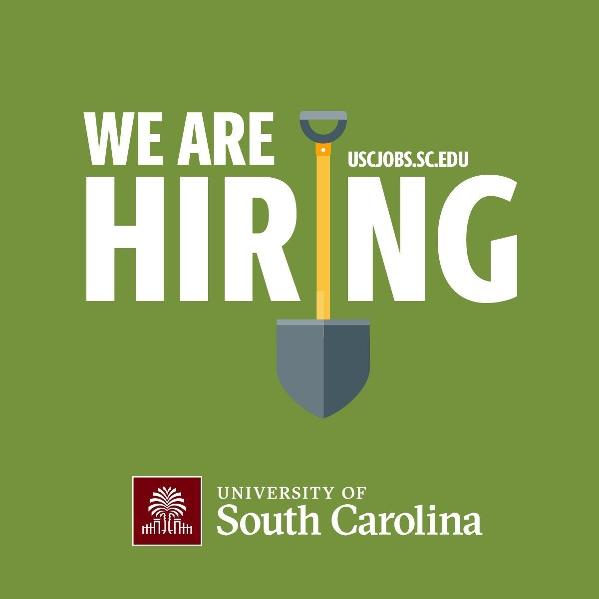 We Are Hiring landscaping graphic