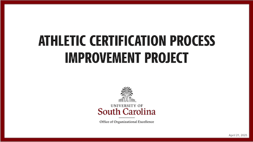 Athletic Certification Process Improvement Project