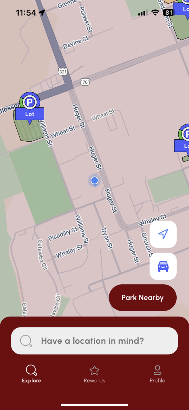 ParkUSC app screenshot