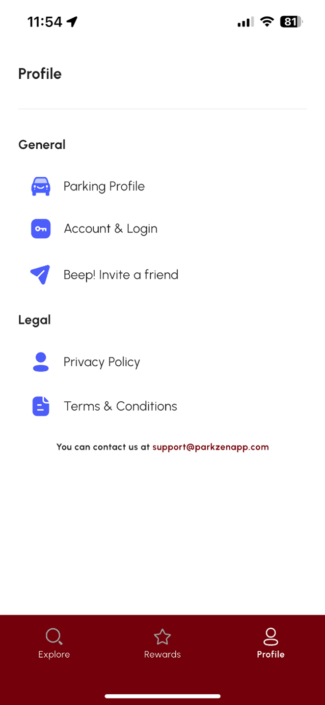 ParkUSC app screenshot