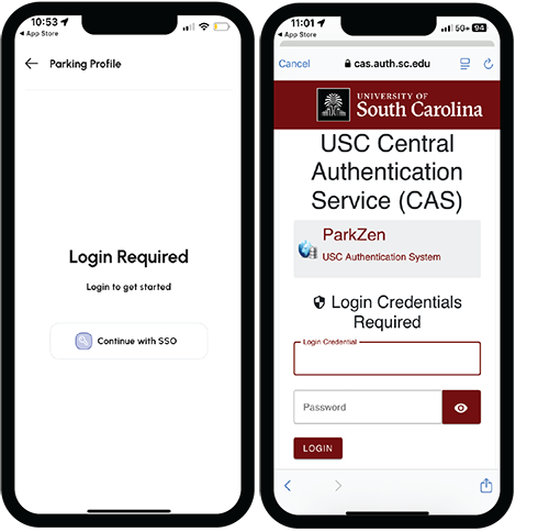 ParkUSC app screenshot