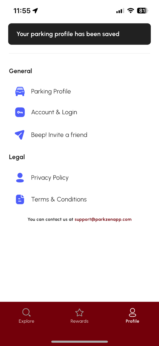 ParkUSC app screenshot