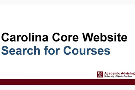 Navigating the Carolina Core Website Youtube Video