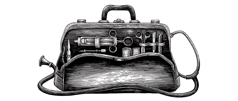 illustration of an doctor's bag