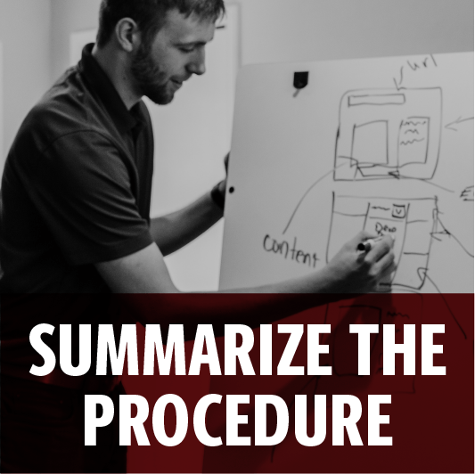 Summarize the Procedure