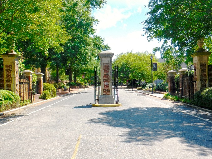 the gates on Greene Street