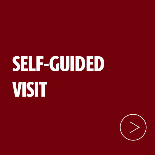 Garnet box with text that says self-guided visit