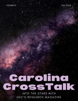 cover of the fall 2024 Crosstalk journal entitled "Into The Stars"