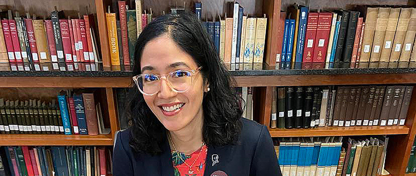 Lara in the Rare Books Reading Room