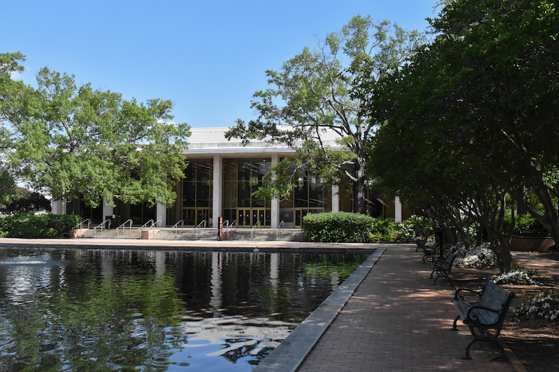 exterior of Thomas Cooper Library on a bright sunny day