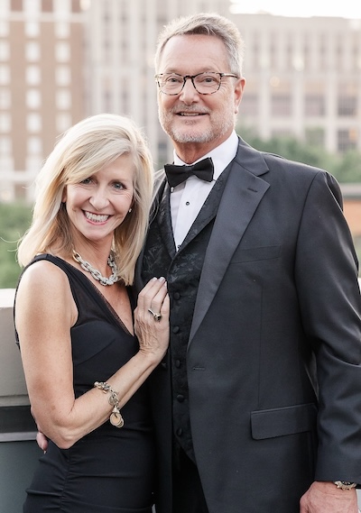 Mandy and Mark Ackerman in formal wear
