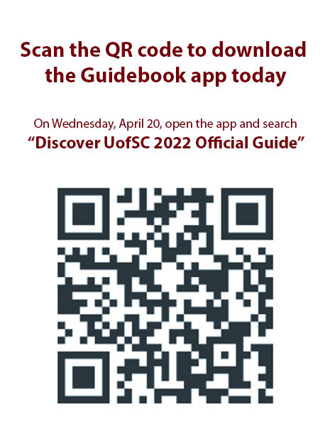 Image contains a QR code to scan and download the Guidebook app.