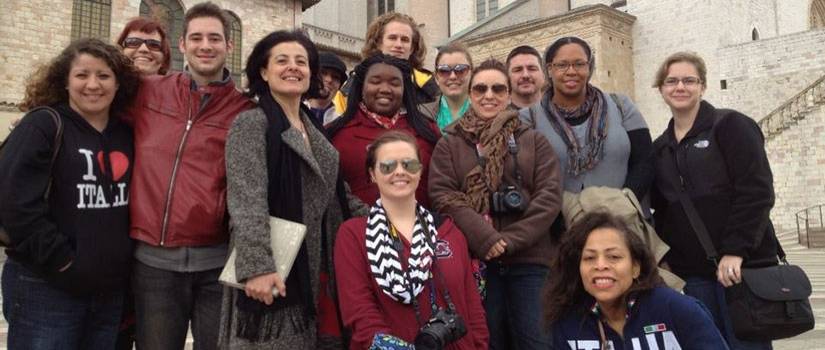 Students enjoying Travel Study experience